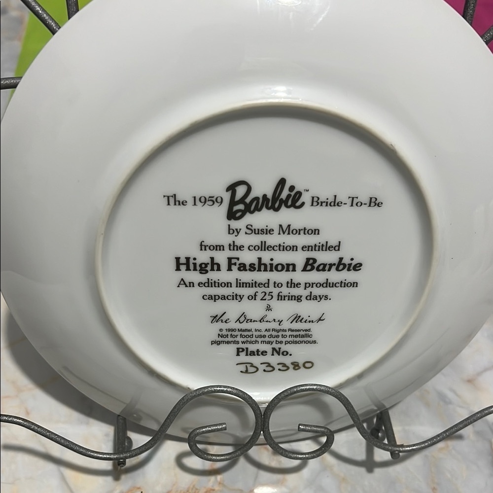 BARBIE Ceramic Collector's Plate